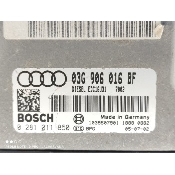 Recambio de centralita motor uce para audi a6 berlina (4f2) 2.0 tdi referencia OEM IAM 0281011850  