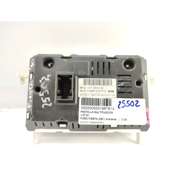 Recambio de pantalla multifuncion para ford fiesta (cb1) ambiente referencia OEM IAM 8A6T18B955BK  