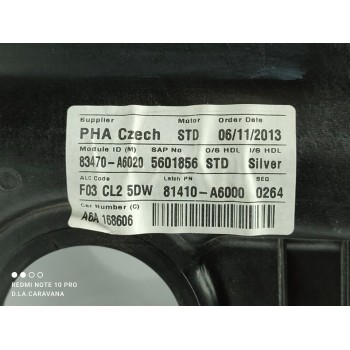 Recambio de elevalunas trasero izquierdo para hyundai i30 (gd) classic referencia OEM IAM 83470A6020  