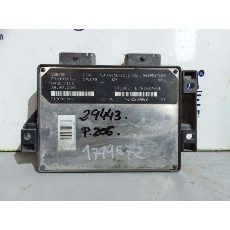 Recambio de centralita motor uce para peugeot 206 berlina xt referencia OEM IAM 80845H  