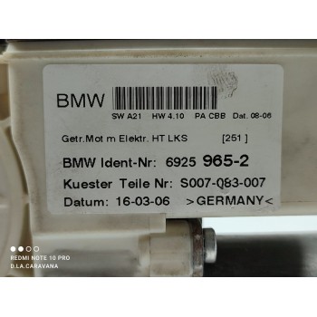 Recambio de motor elevalunas trasero izquierdo para bmw x3 (e83) 2.0d referencia OEM IAM 69259652  