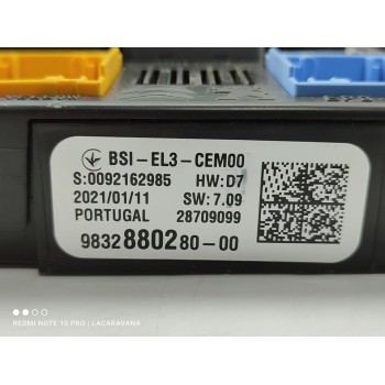 Recambio de caja reles / fusibles para opel corsa f edition referencia OEM IAM 9832880280  