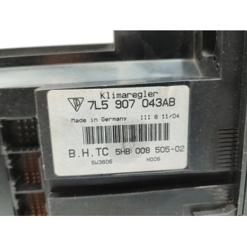 Recambio de mando climatizador para porsche cayenne (typ 9pa) básico referencia OEM IAM 7L5907043AB  