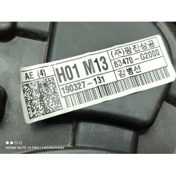 Recambio de elevalunas trasero izquierdo para hyundai ioniq klass electro referencia OEM IAM 83470G2000  