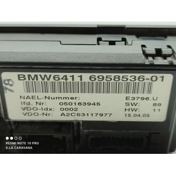 Recambio de mando climatizador para bmw serie 1 berlina (e81/e87) 118d referencia OEM IAM 6411695853601  