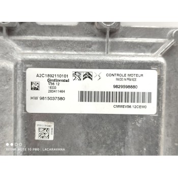 Recambio de centralita motor uce para citroën c3 shine referencia OEM IAM 9829598880  