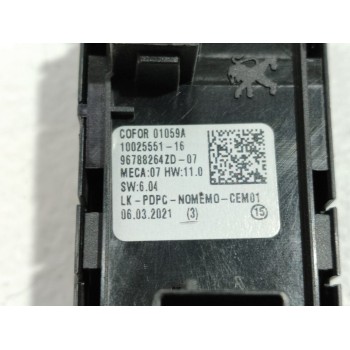 Recambio de mando elevalunas delantero izquierdo para opel corsa f edition referencia OEM IAM 96788264ZD  