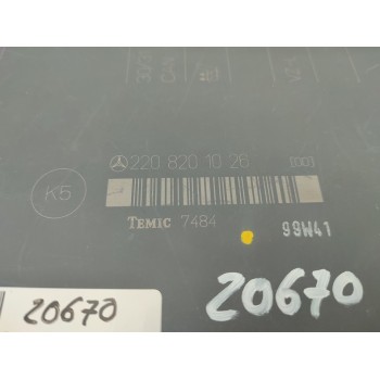 Recambio de centralita asientos para mercedes-benz clase s (w220) berlina 320 cdi (220.026) referencia OEM IAM 2208201026  