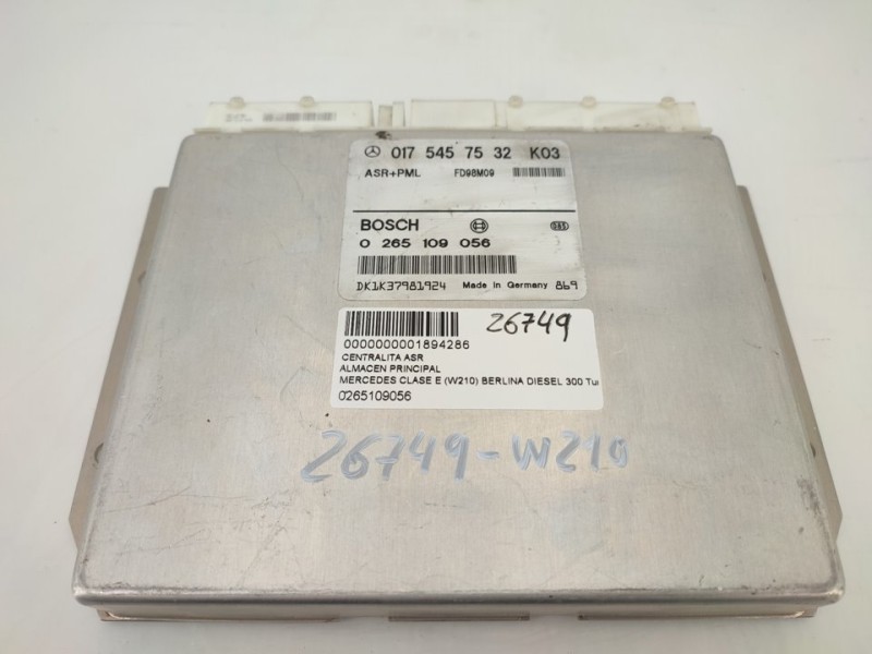 Recambio de centralita asr para mercedes-benz clase e (w210) berlina diesel 300 turbodiesel (210.025) referencia OEM IAM 0265109