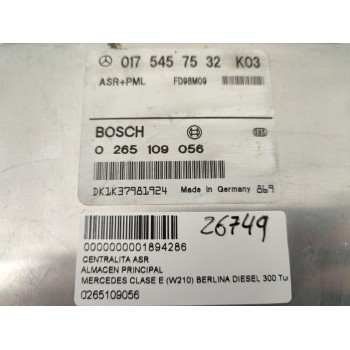 Recambio de centralita asr para mercedes-benz clase e (w210) berlina diesel 300 turbodiesel (210.025) referencia OEM IAM 0265109