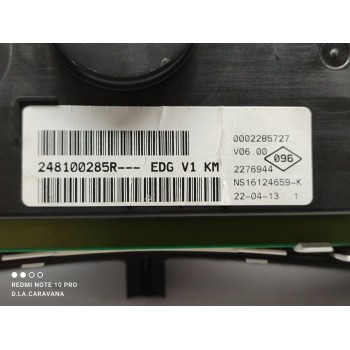 Recambio de cuadro instrumentos para dacia dokker essential referencia OEM IAM 248100285R  