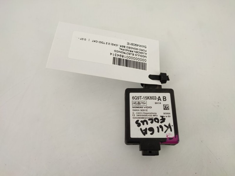 Recambio de modulo electronico para ford mondeo ber. (ca2) 2.2 tdci cat referencia OEM IAM 5WK49091E  