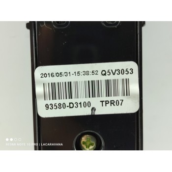 Recambio de mando elevalunas trasero derecho para hyundai tucson style blue 2wd referencia OEM IAM 93580D3100  