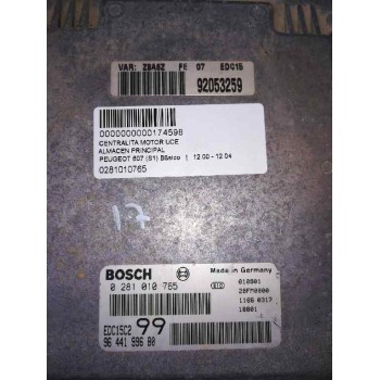 Recambio de centralita motor uce para peugeot 607 (s1) básico referencia OEM IAM 9644199680  