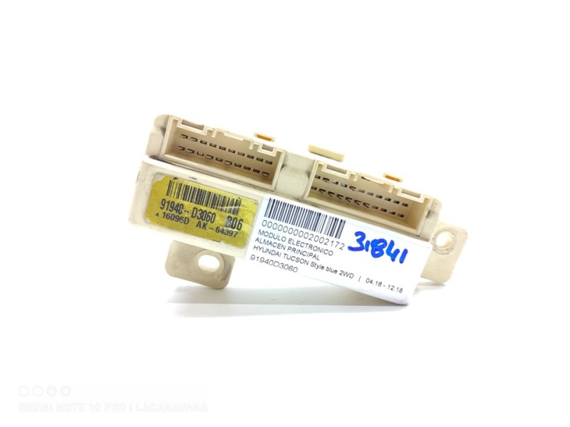 Recambio de modulo electronico para hyundai tucson style blue 2wd referencia OEM IAM 91940D3060  