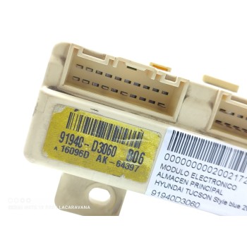 Recambio de modulo electronico para hyundai tucson style blue 2wd referencia OEM IAM 91940D3060  