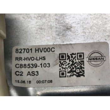 Recambio de elevalunas trasero izquierdo para nissan qashqai (j11) acenta referencia OEM IAM 82701HV00C  