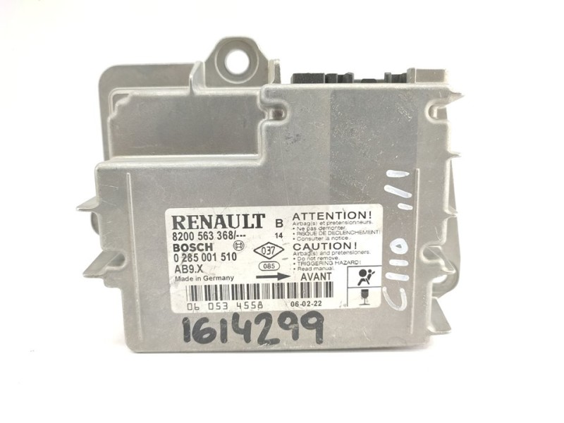 Recambio de centralita airbag para renault clio iii 1.5 dci diesel referencia OEM IAM 8200563368  