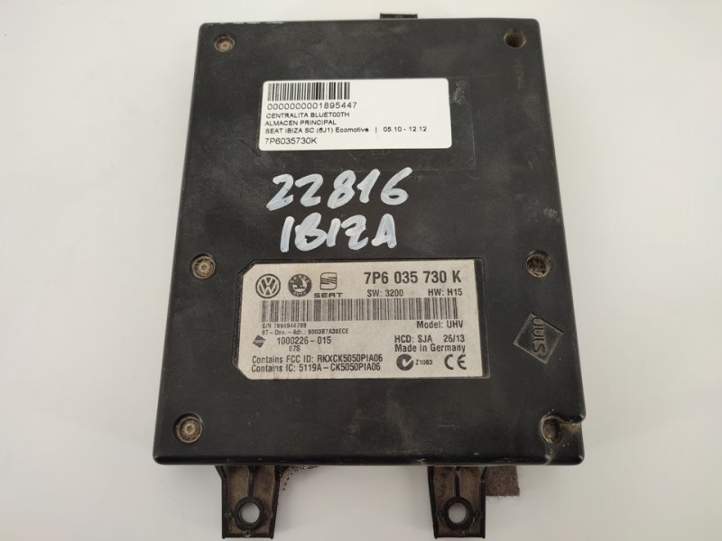 Recambio de modulo electronico para seat ibiza sc (6j1) ecomotive referencia OEM IAM 7P6035730K  