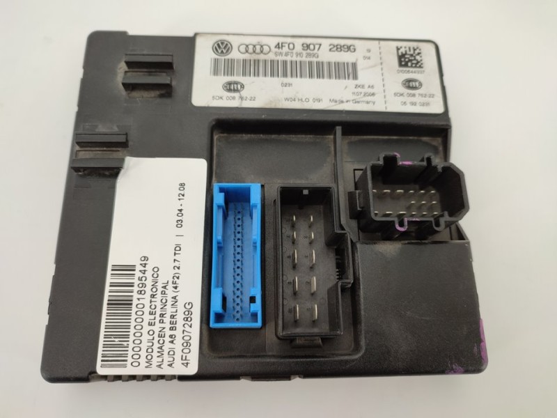 Recambio de modulo electronico para audi a6 berlina (4f2) 2.7 tdi referencia OEM IAM 4F0907289G  