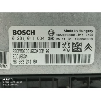 Recambio de centralita motor uce para peugeot 307 break / sw (s1) break xs referencia OEM IAM 0281011634  