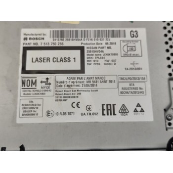 Recambio de sistema navegacion gps para nissan qashqai (j11) acenta referencia OEM IAM 25915HV04A  