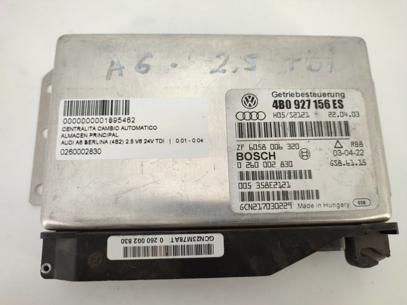 Recambio de centralita cambio automatico para audi a6 berlina (4b2) 2.5 v6 24v tdi referencia OEM IAM 0260002830  
