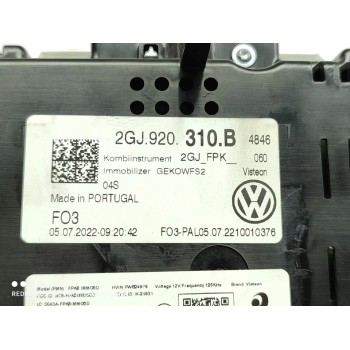 Recambio de cuadro instrumentos para volkswagen t-roc advance referencia OEM IAM 2GJ920310B  