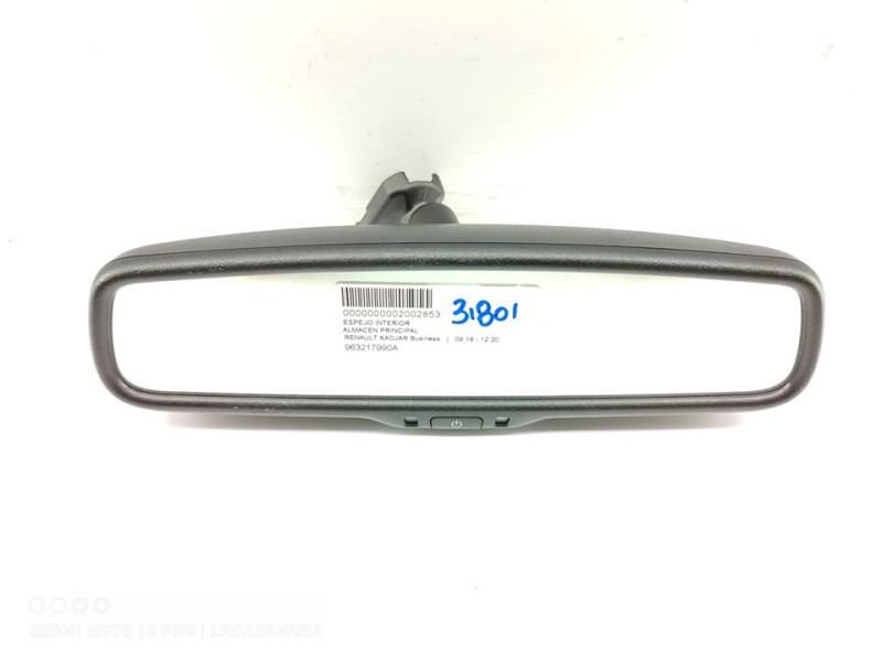 Recambio de espejo para renault kadjar business referencia OEM IAM 963217990A  