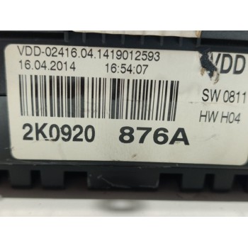 Recambio de cuadro instrumentos para volkswagen caddy ka/kb (2c) comfortline referencia OEM IAM 2K0920876A  