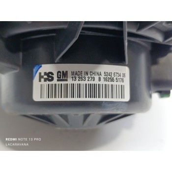 Recambio de ventilador calefaccion para opel insignia berlina cosmo referencia OEM IAM 13263279B  