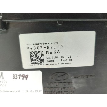 Recambio de cuadro instrumentos para hyundai tucson 25 aniversario 4x2 referencia OEM IAM 94003D7CT0  