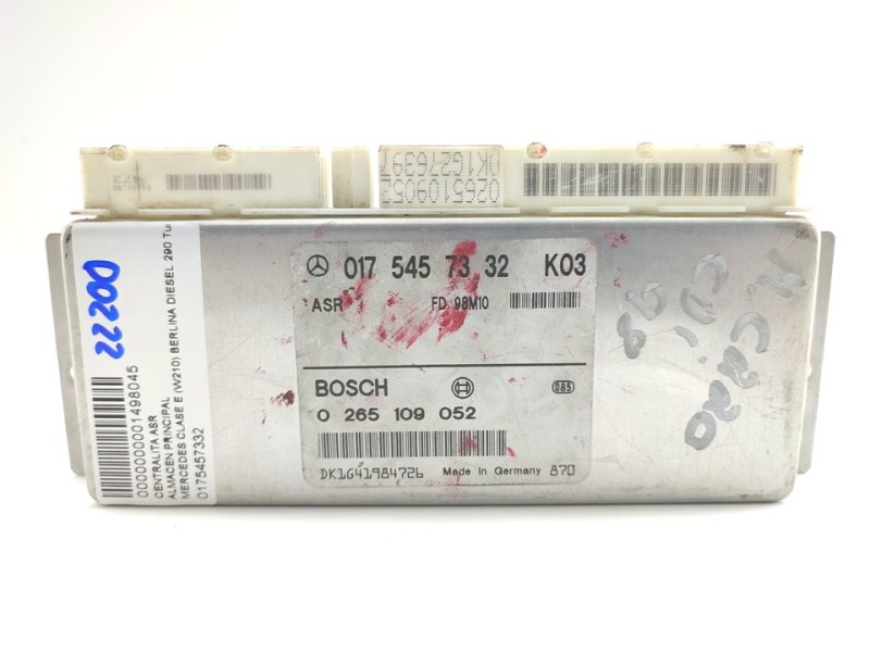 Recambio de centralita asr para mercedes-benz clase e (w210) berlina diesel 290 turbodiesel (210.017) referencia OEM IAM 0175457