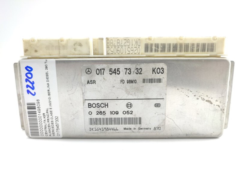 Recambio de centralita asr para mercedes-benz clase e (w210) berlina diesel 290 turbodiesel (210.017) referencia OEM IAM 0175457