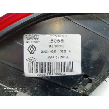 Recambio de piloto trasero derecho para renault clio iv dynamique referencia OEM IAM 265509846R  