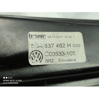 Recambio de elevalunas delantero derecho para volkswagen golf vii lim. (bq1) advance referencia OEM IAM 5G4837462H  