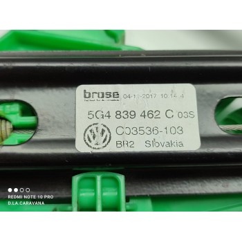 Recambio de elevalunas trasero derecho para volkswagen golf vii lim. (bq1) advance referencia OEM IAM 5G4839462C  