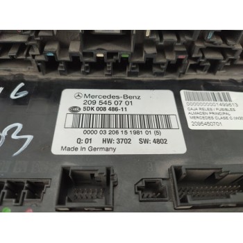 Recambio de caja reles / fusibles para mercedes-benz clase c (w203) berlina 200 cdi (203.004) referencia OEM IAM 2095450701  