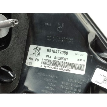 Recambio de piloto trasero derecho para peugeot 3008 gt line referencia OEM IAM 9810477080  