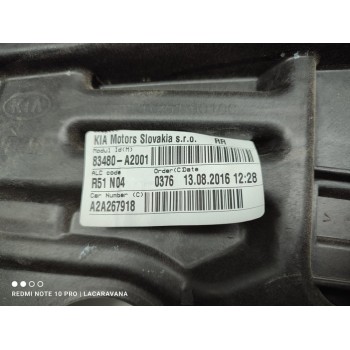 Recambio de elevalunas trasero derecho para kia cee´d business referencia OEM IAM 83480A2001  