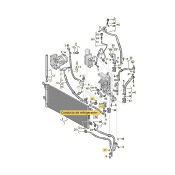 Recambio de tubos aire acondicionado para audi q5 (fyb) 50 tfsi e quattro advanced referencia OEM IAM 80A816732  