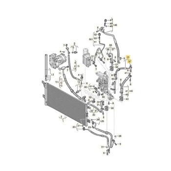 Recambio de tubos aire acondicionado para audi q5 (fyb) 50 tfsi e quattro advanced referencia OEM IAM 80A816741AM  
