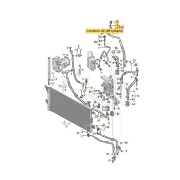Recambio de tubos aire acondicionado para audi q5 (fyb) 50 tfsi e quattro advanced referencia OEM IAM 80A816739H  