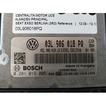 Recambio de centralita motor uce para seat exeo berlina (3r2) reference referencia OEM IAM 03L906018PQ  