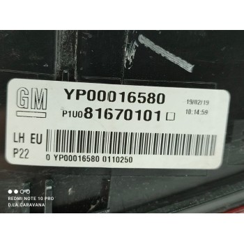 Recambio de piloto trasero izquierdo interior para opel grandland x selective referencia OEM IAM 81670101  