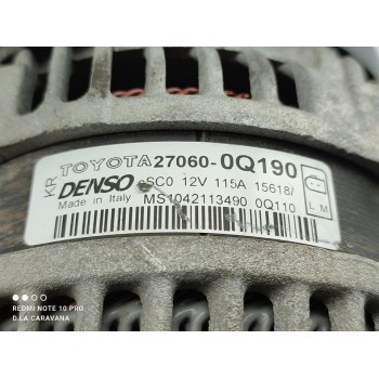 Recambio de alternador para toyota aygo x-cite referencia OEM IAM 270600Q190  