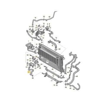 Recambio de tubo para audi q5 (fyb) 50 tfsi e quattro advanced referencia OEM IAM 80A145922R  