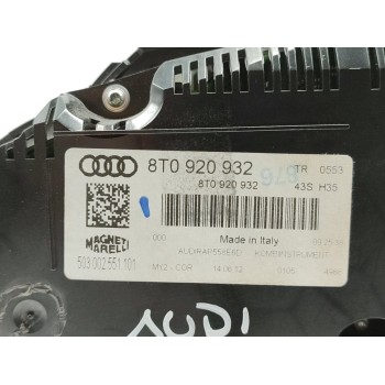 Recambio de cuadro instrumentos para audi a5 sportback (8t) 3.0 tdi quattro (180kw) referencia OEM IAM 8T0920932  