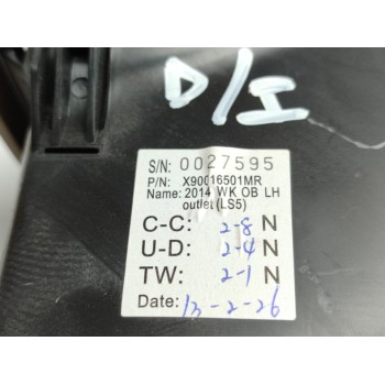 Recambio de rejilla aireadora para jeep gr.cherokee (wk) 3.0 crd limited referencia OEM IAM X90016501MR  