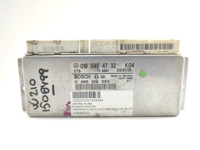 Recambio de centralita abs para mercedes-benz clase e (w210) berlina 2.4 v6 18v cat referencia OEM IAM 0195454732  